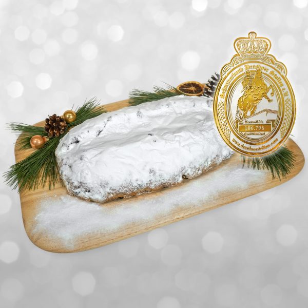 Dresden Christmas Stollen 1000g, in decorative tin box - Image 3