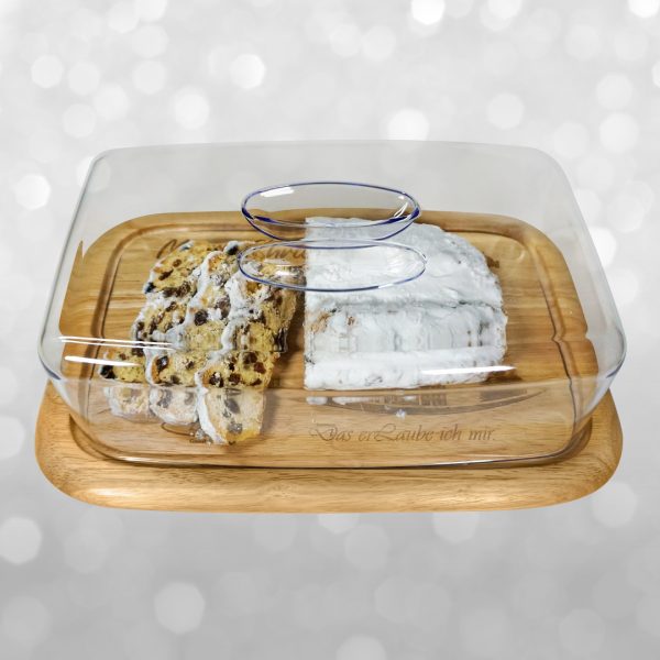 Stollen board with lid + 1kg stollen - Image 2