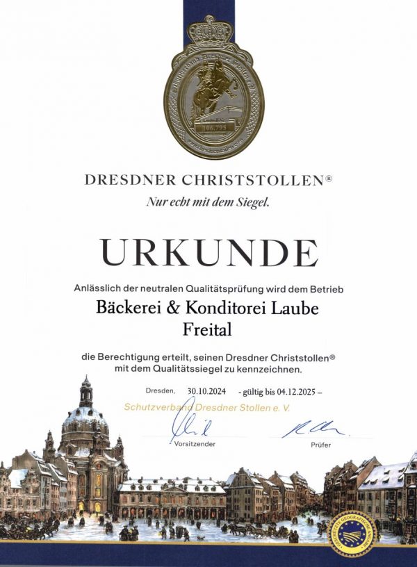 Dresden Christmas Stollen 1000g, in decorative tin box - Image 7